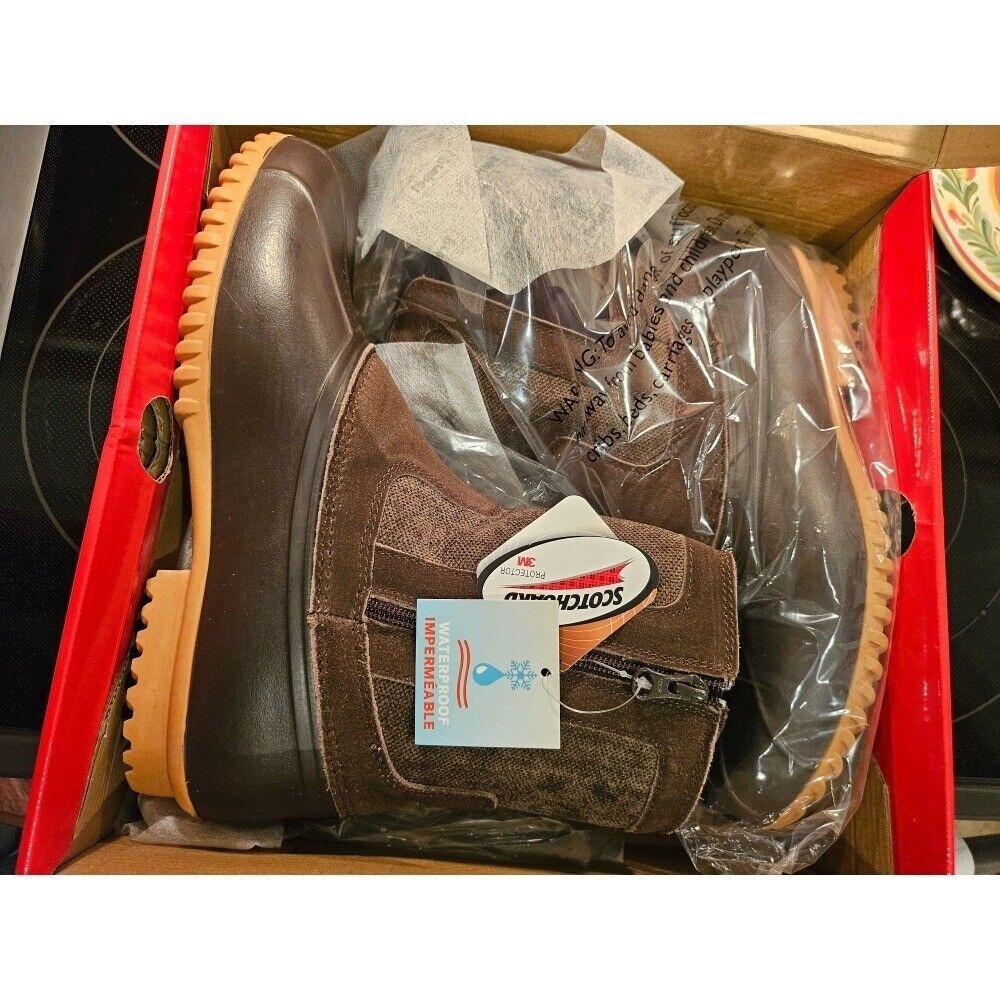 Propet Insley Waterproof Duck Boots Thinsulate Wide Width‎ Brown Women's 10 - Picture 2 of 5